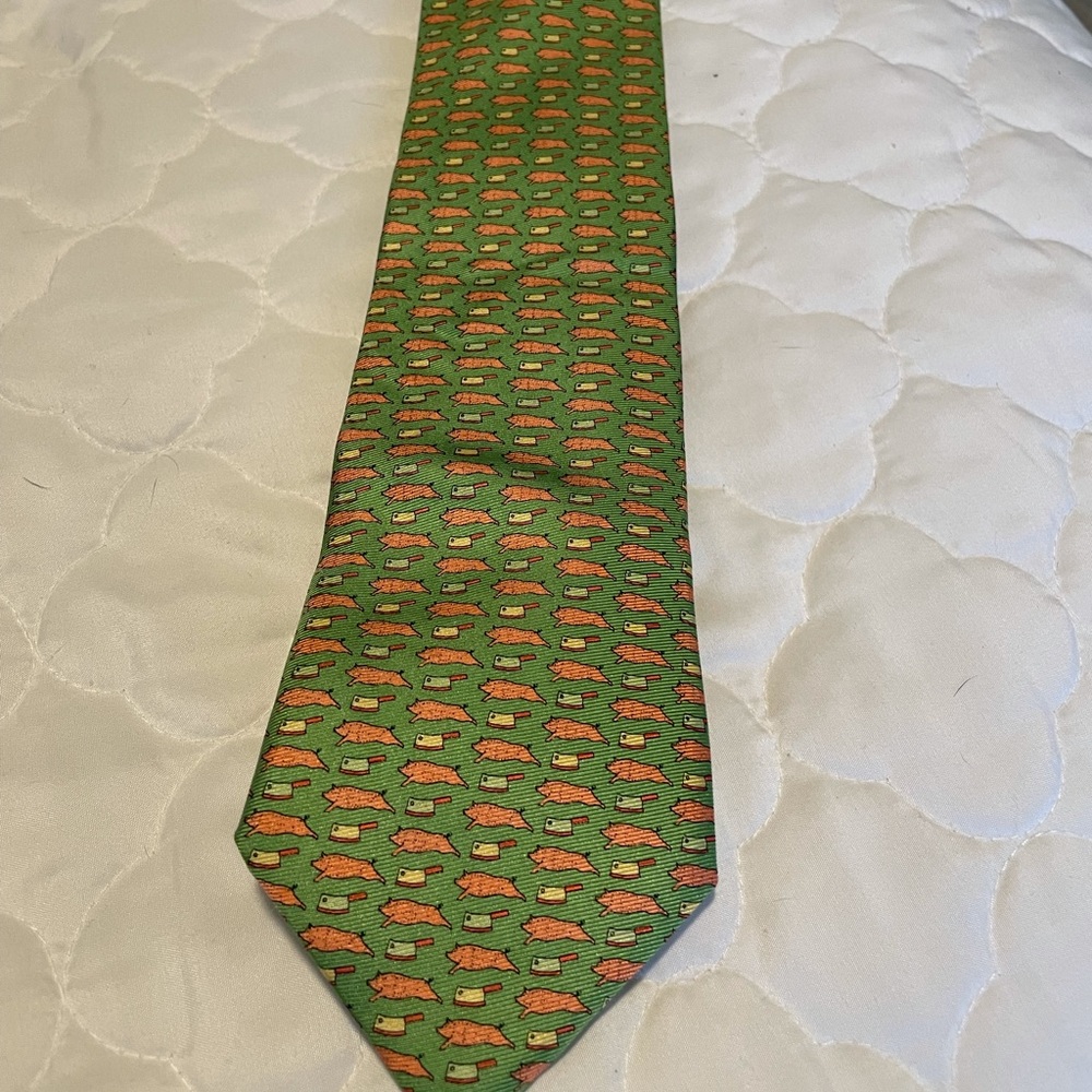 Green Peter Blair Porkchop Tie
